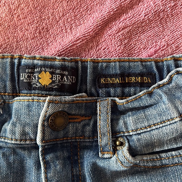Kids size 4 π Lucky Brand jean shorts. Gently used. Very cute and soft. - Picture 3 of 8
